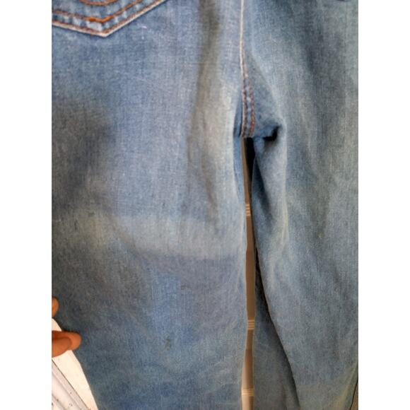 Anthony's overalls, size 5, zipper fly, unhemmed with worn edges, Hong Kong - Picture 9 of 10
